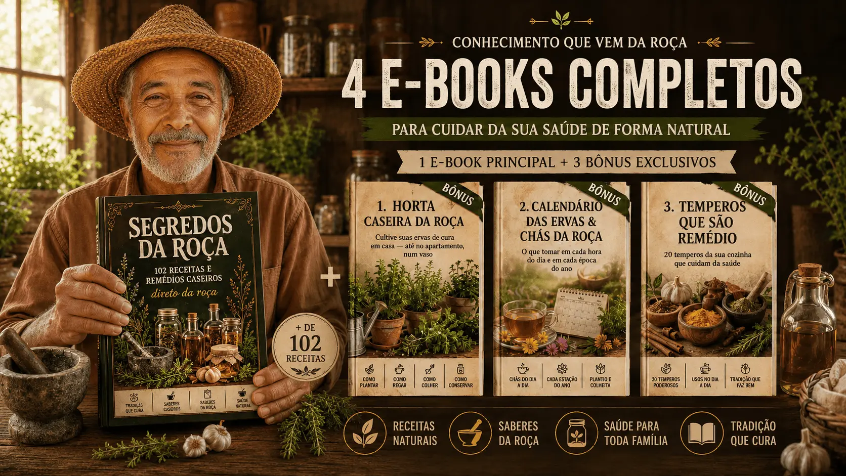 Coleção Segredos da Roça — 4 e-books